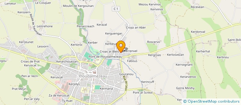 localisation de l'entreprise BODENES  LAMPAUL-PLOUDALMEZEAU