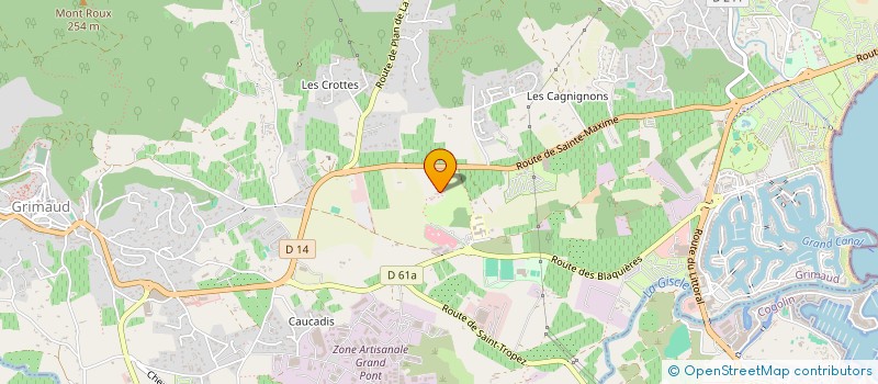 localisation de l'entreprise BODER  GRIMAUD