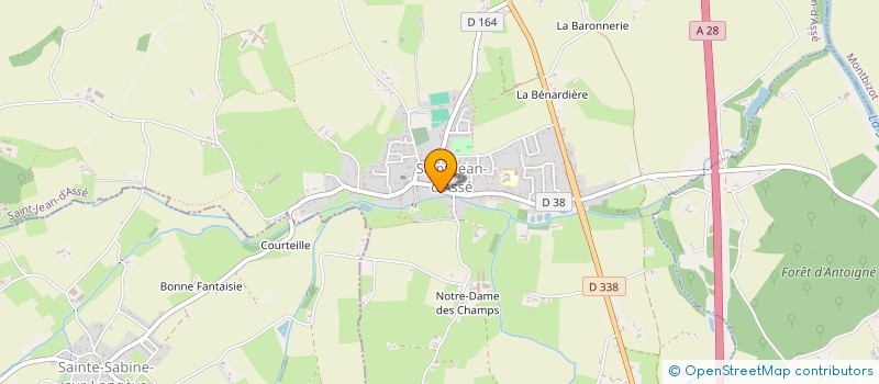 localisation de l'entreprise BODEREAU SOLEIL  SAINT-JEAN-D'ASSE