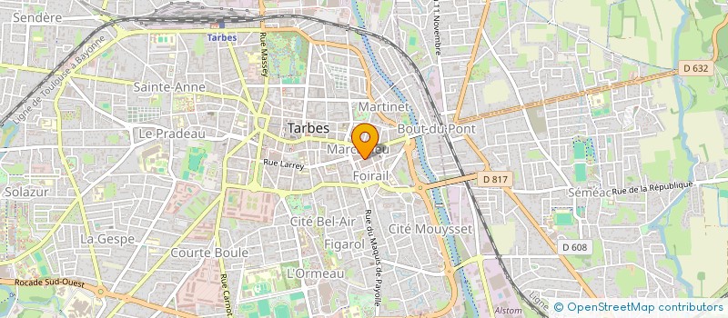 localisation de l'entreprise BODERO à TARBES