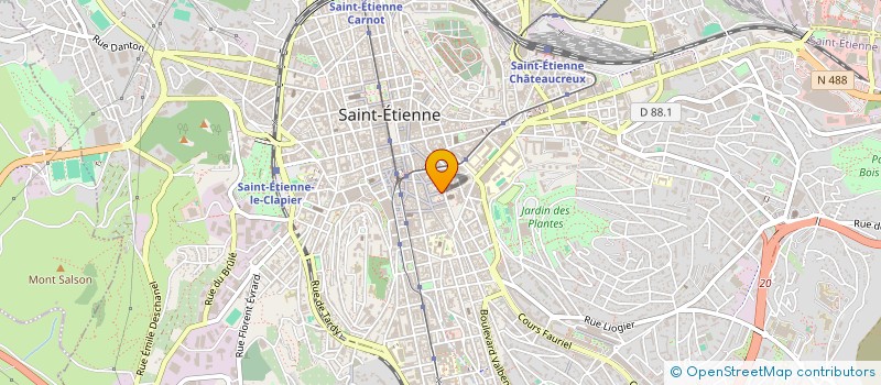 localisation de l'entreprise BODET à SAINT-ETIENNE