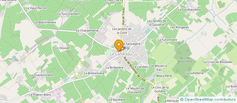 localisation de l'entreprise BODET CHARCUTERIE à LE LANDREAU
