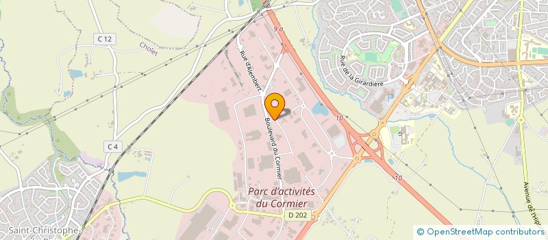 localisation de l'entreprise BODET DROM à CHOLET