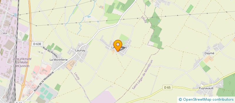 localisation de l'entreprise BODET FRERES  LOUZY