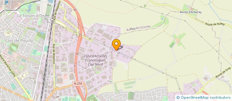 localisation de l'entreprise BODEV à SAINT-APOLLINAIRE