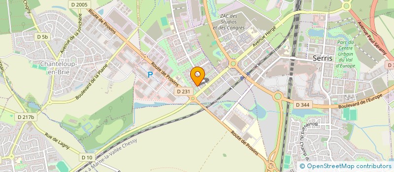 localisation de l'entreprise BODHISATTVA  MONTEVRAIN