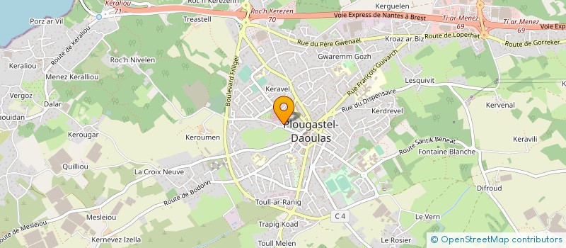 localisation de l'entreprise BODIGER  PLOUGASTEL-DAOULAS
