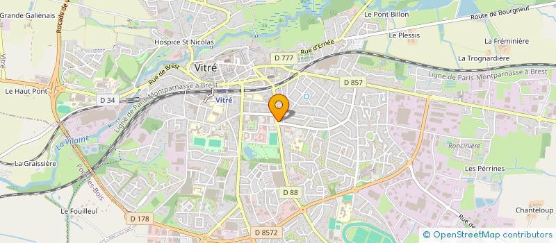 localisation de l'entreprise BODIH  VITRE