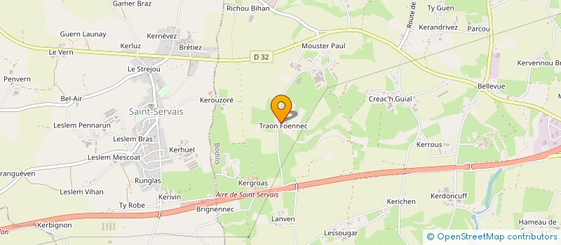 localisation de l'entreprise BODILIS PLOUGAR TENNIS DE TABLE  BODILIS