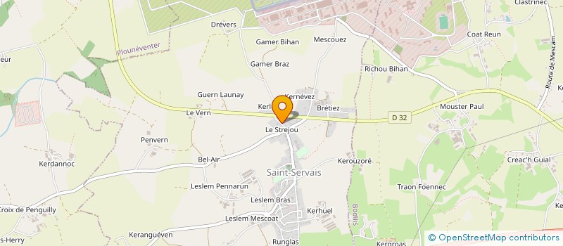 localisation de l'entreprise BODILIS SPORTS CANINS  SAINT-SERVAIS