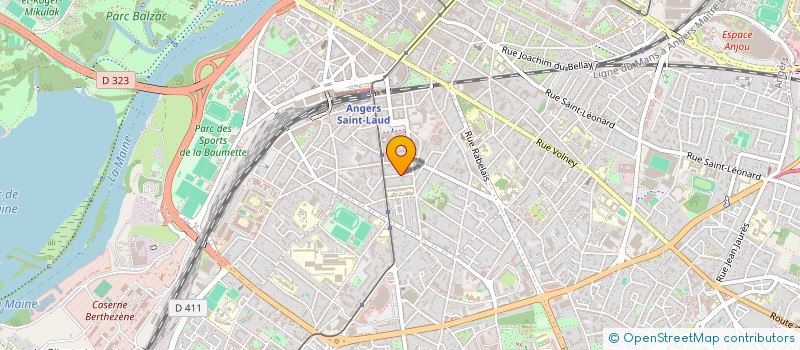 localisation de l'entreprise BODIN à ANGERS