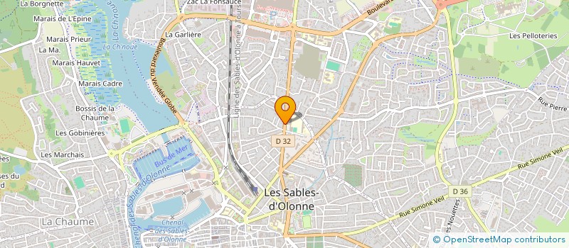 localisation de l'entreprise BODIN AVOCATS ASSOCIES à LES SABLES D'OLONNE