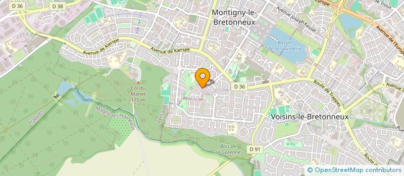 localisation de l'entreprise BODIN CONSULTING  MONTIGNY-LE-BRETONNEUX