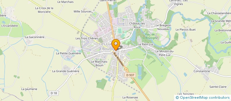 localisation de l'entreprise BODIN DAOUDAL  LES LUCS-SUR-BOULOGNE