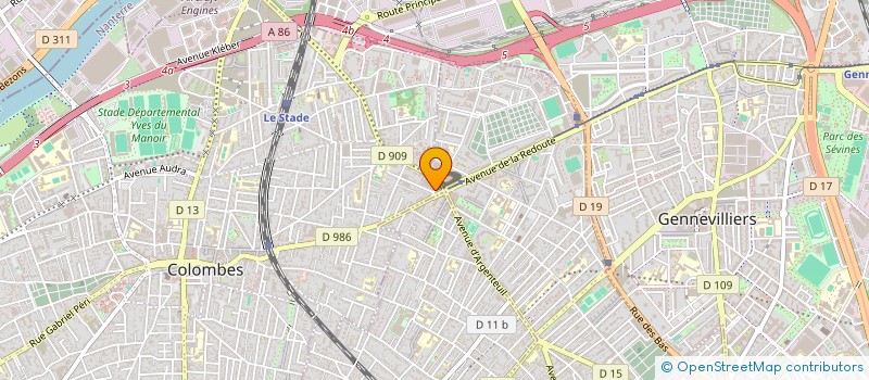 localisation de l'entreprise BODIN ET FILS  COLOMBES
