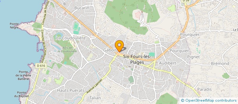 localisation de l'entreprise BODIN LOIC TECHNIQUES ET SERVICES  SIX-FOURS-LES-PLAGES