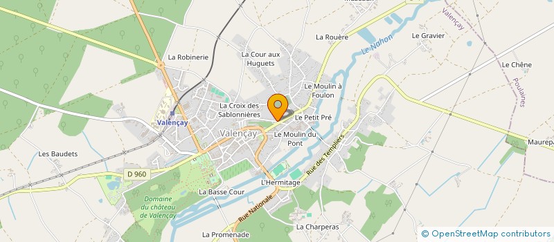 localisation de l'entreprise BODIN'S PRODUCTION à VALENCAY