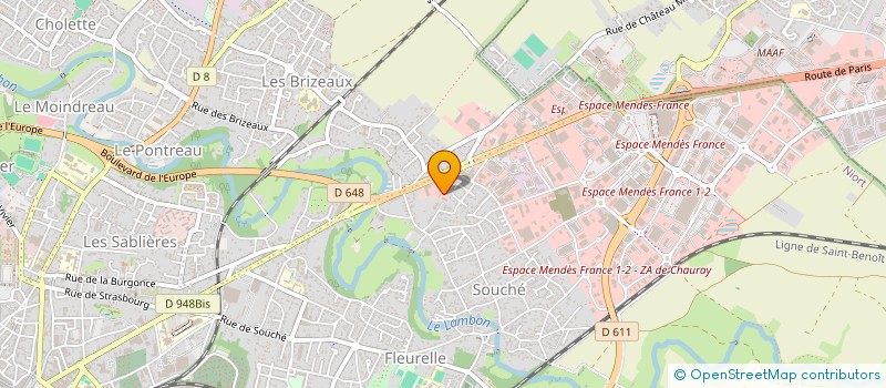 localisation de l'entreprise BODIN SERVICES  NIORT