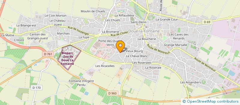 localisation de l'entreprise BODINEAU à DOUE-EN-ANJOU