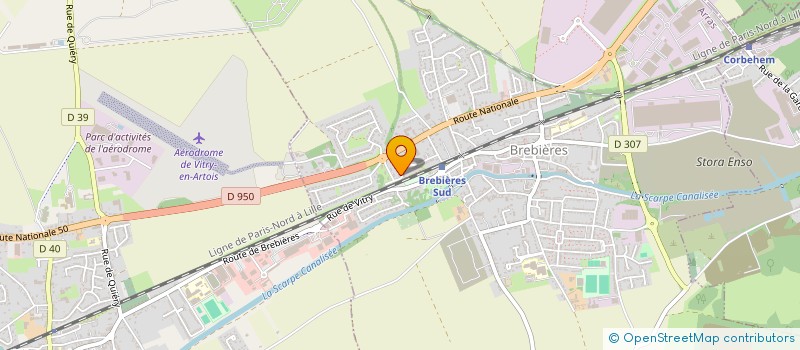 localisation de l'entreprise BODO  BREBIERES