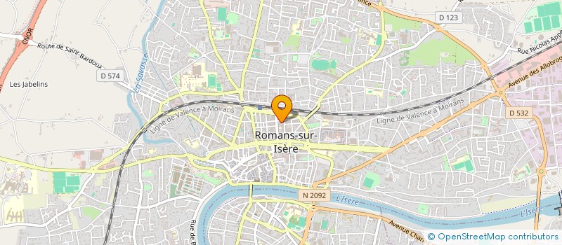 localisation de l'entreprise BODOIN INVESTISSEMENTS  ROMANS-SUR-ISERE