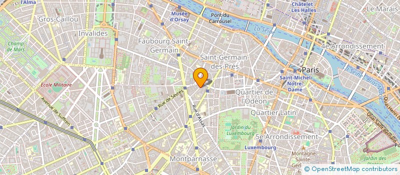 localisation de l'entreprise BODONI à PARIS