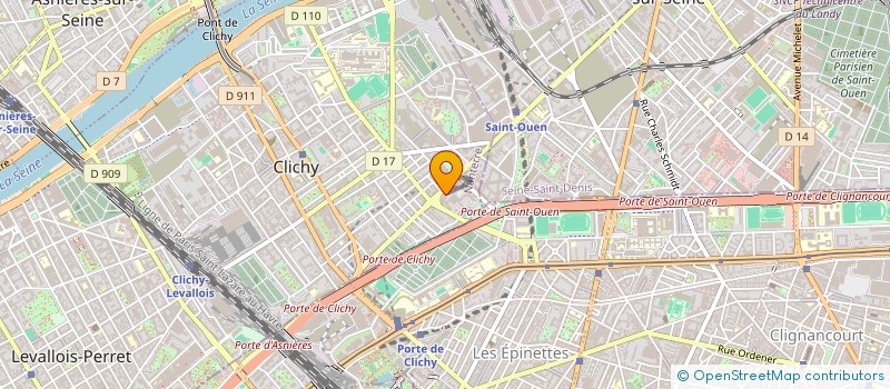 localisation de l'entreprise BODY AND CO à CLICHY