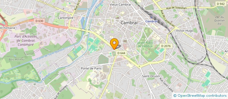 localisation de l'entreprise BODY BUILDING JOELLE RAOUT à CAMBRAI