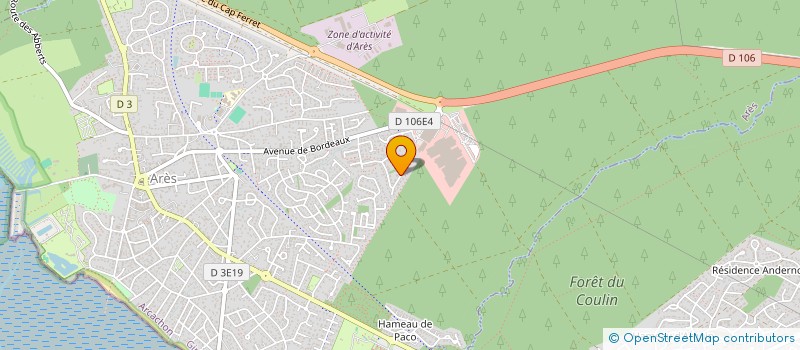 localisation de l'entreprise BODY CARE  ARES