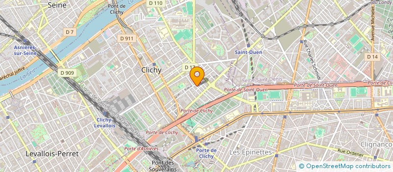 localisation de l'entreprise BODY CARE INSTITUT à CLICHY