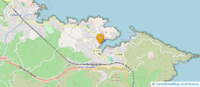 localisation de l'entreprise BODY CLUB  PORT-VENDRES