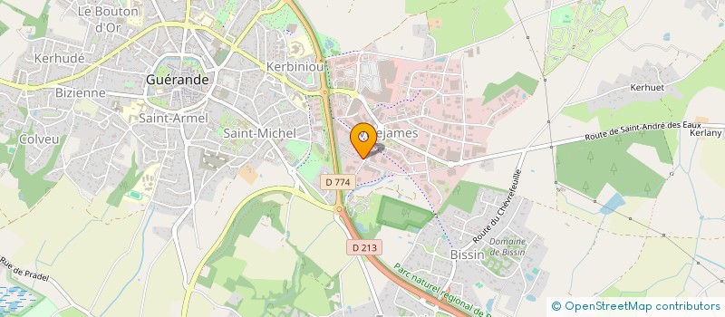 localisation de l'entreprise BODY CONCEPT CUISINE à GUERANDE