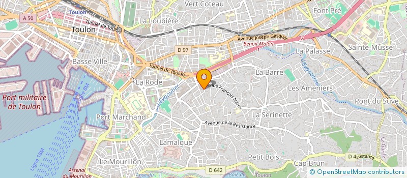 localisation de l'entreprise BODY FIT à TOULON