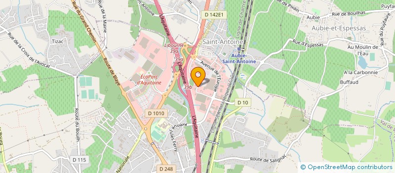 localisation de l'entreprise BODY FITNESS 33 à SAINT-ANDRE-DE-CUBZAC