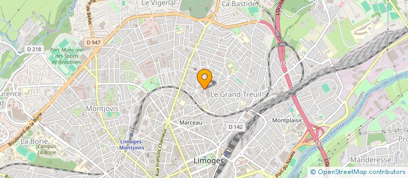 localisation de l'entreprise BODY FORM GYM à LIMOGES