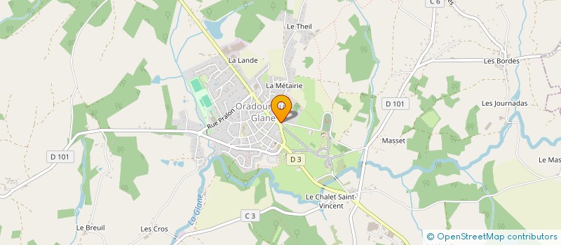 localisation de l'entreprise BODY FORME ORADOUR à ORADOUR-SUR-GLANE
