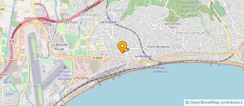 localisation de l'entreprise BODY GOLD à CANNES