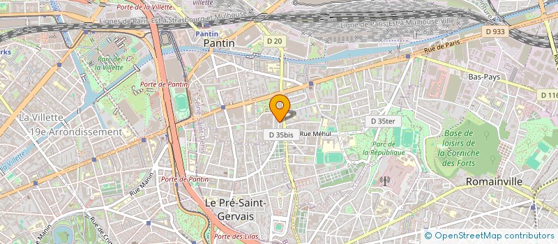 localisation de l'entreprise BODY INDUSTRY PANTIN à PANTIN