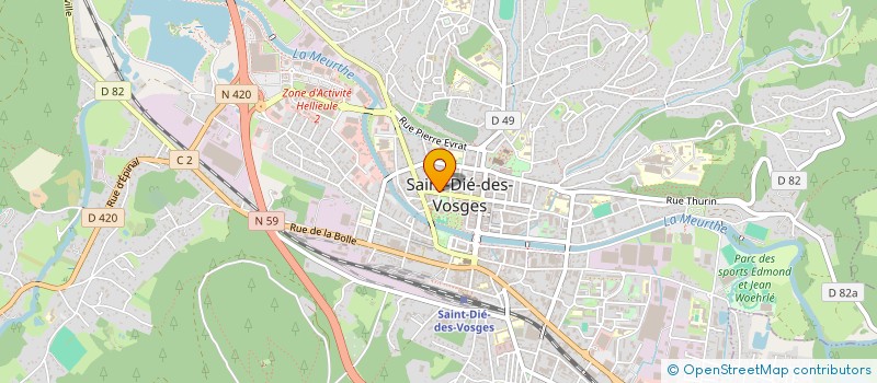 localisation de l'entreprise BODY KA à SAINT-DIE-DES-VOSGES