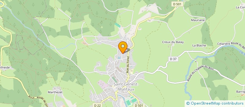 localisation de l'entreprise BODY LESSON  SAINT-GENEST-MALIFAUX