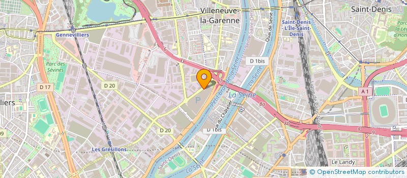 localisation de l'entreprise BODY'LINA à VILLENEUVE-LA-GARENNE