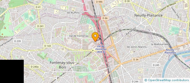 localisation de l'entreprise BODY LINE à FONTENAY-SOUS-BOIS