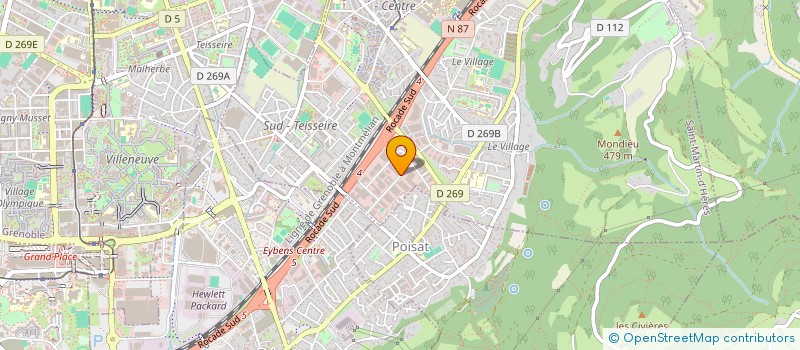localisation de l'entreprise BODY NESS à SAINT-MARTIN-D'HERES