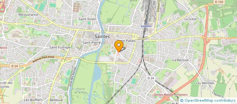 localisation de l'entreprise BODY NUMBER ONE  SAINTES