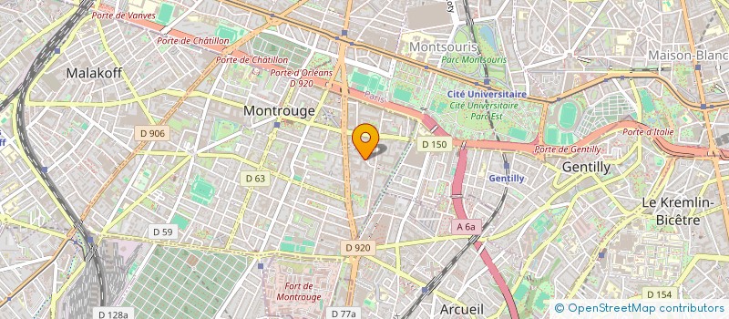 localisation de l'entreprise BODY OM  MONTROUGE