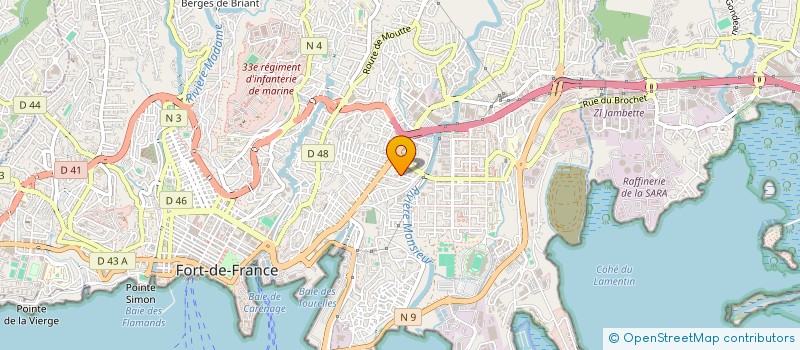 localisation de l'entreprise BODY ON FLEEK MARTINIQUE  FORT-DE-FRANCE