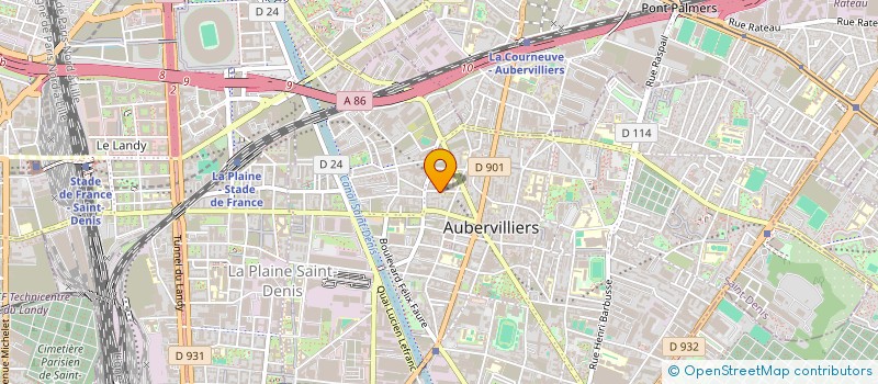 localisation de l'entreprise BODY-SHAPE  AUBERVILLIERS