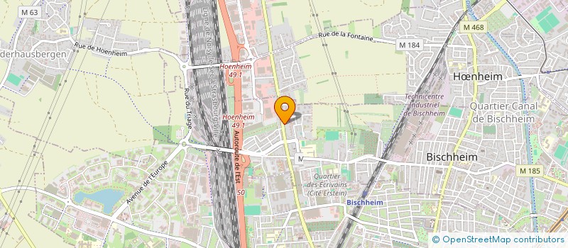 localisation de l'entreprise BODYDRIVE  HNHEIM