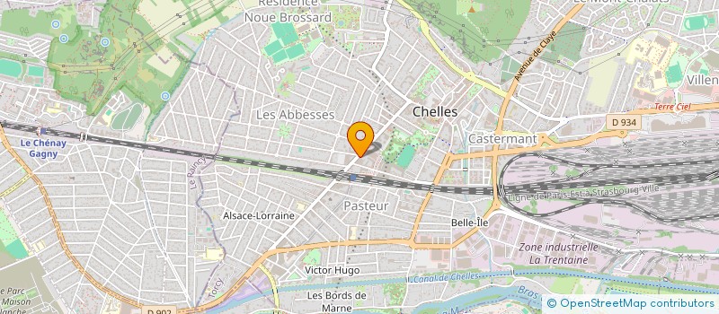 localisation de l'entreprise BODYFORM  CHELLES