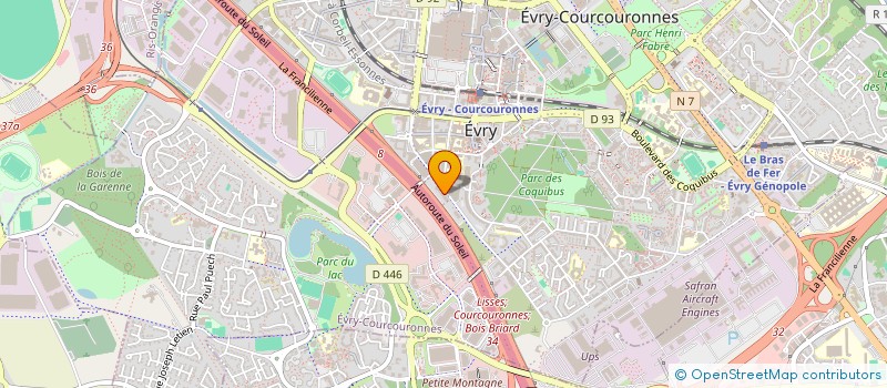 localisation de l'entreprise BODYGUARD à EVRY-COURCOURONNES